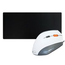 ZIO 인체공학 버티컬 마우스 ERGO900 + 프리미엄 초대형 게이밍 마우스패드 Gz-MP900, 화이트