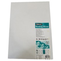 펠로우즈 제본 와이어링 100p, 10mm, 흰색