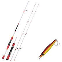 아피스 배스 게임 XT 멀티 루어 낚싯대 세트 화이트 + 다미끼 발해 메타지그 스푼 루어 14g 011 FIRE GOLD, 1세트