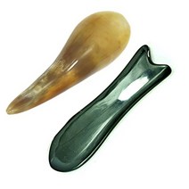 헬스플러스 원뿔 괄사 BJ-001A + 물고기모양 괄사 BJ-253, 1세트, 혼합 색상