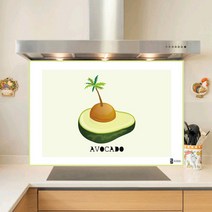 키센주방아트보드 아보카도 타일 895 x 610 mm, 그린, 1개