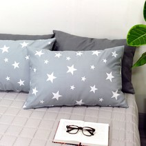 스코홈 시어서커 여름 베개커버 2p