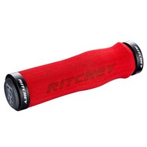 RITCHEY WCS ERGO 락 고밀도 스펀지 폼 자전거 그립 130mm, 레드, 1개