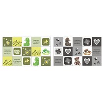 아리코 25kitchen 베어 알루미늄 타일 스티커 랜덤 발송, 2개입