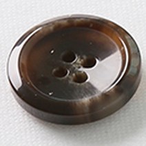 HR빅버튼 각시봉 단추 25mm, 브라운, 4개입