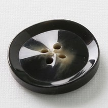 HR빅버튼 아벨 단추 30mm, 블랙, 12개입