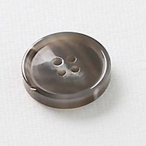 HR빅버튼 루킹 단추 20mm, 그레이, 4개입