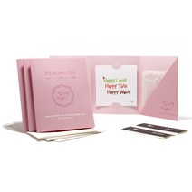 1AM 힐링 티 트리플 베리 HappyLook Talk Work 사랑 세트, 사랑카드 패키지 + 프리미엄 블렌딩 티백 + 캘리그라피 미니카드 + 편지봉투 + 봉합스티커, 3세트, 4g