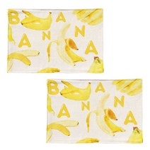 스토어33 후르츠 키친 린넨 테이블매트 2p, A, 44 x 28 cm