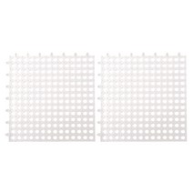 블럭마트 욕실바닥 매트 30 x 30 x 1 cm, 화이트, 2개입