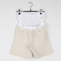 엠오엠 임산부 듀얼심리스 블리 면스판 반바지
