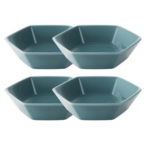 젠한국 그레이블루 헥사곤 육각접시 14cm, 4개입, 단품
