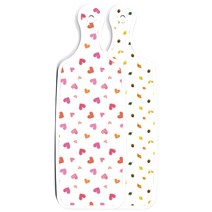 로엠디자인 양면 디자인 서빙보드 도마 도토리화이트보드, 연분홍색러브, 1개
