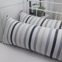 베드앤데코 쿨스킨 선염시어서커 등쿠션커버, 라인챠콜