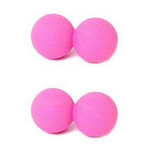 리빙듀오 뭉침굿바이 땅콩 마사지볼, 핑크, 2개입