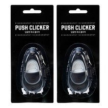 딩동펫 반려견 훈련용품 클리커, 블랙, 2개입
