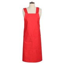 새온Stor 옥스포드 무지 앞치마, 레드, 1개