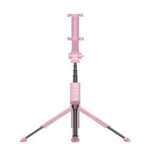 큐릭 셀카스타 엣지 삼각대 셀카봉 핑크, KMMT-115
