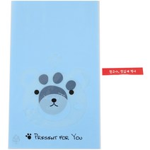 황씨네도시락 비접착 애니멀 봉투 곰 100p + 빨강띠지 친구야 맛있게 먹어 100p, 1세트