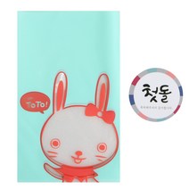 황씨네도시락 비접착 야미봉투 토끼 50p + 첫돌 전통 스티커 50p, 1세트