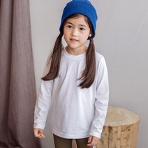[아기가을셔츠] 유라비 아동용 케이시 라운드넥 티셔츠
