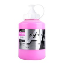 알파색채 실버레벨 아크릴물감 낱색 S1 945 23 MediumMagenta, 500ml, 1색