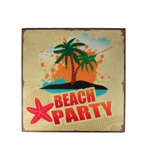 동양석창 인테리어용 BEACH PARTY 글귀 보드, 혼합 색상