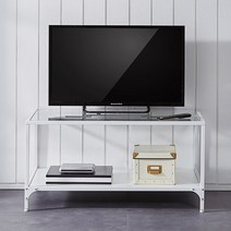 지니가구 파코 900 철재 TV 거실장, 화이트