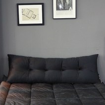 아임리빙 극세사 모노 단추헤드 쿠션, 차콜