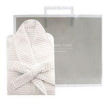 송월타월 성인용파스텔 목욕가운 L + 종이쇼핑백, 베이지, 1세트