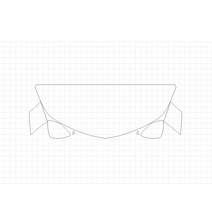 헥시스 쉐보레 크루즈 L 2018 PVC재질 HFM STRAIGHT B형 PPF보호필름, 1개