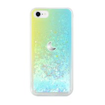 하이하이 달빛별빛 24K 금 & 크롬 도금스티커 글리터 휴대폰 케이스