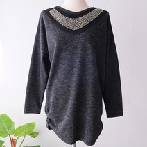 이얀 모티브 스팽글 도톰티 임산부복