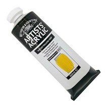 윈저앤뉴튼 아티스트 아크릴물감 S2 019 AzoYellowMedium, 60ml 422NaplesYellow, 1