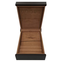 바미샵 고급원목 직사각 예물 보석함, 혼합 색상