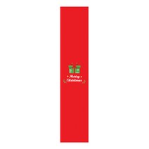 도나앤데코 메리크리스마스 눈꽃 선물상자 와이드띠지, 레드, 30개입