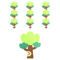 아이세상 나무세트 펠트장식 10p, 12C