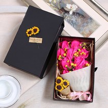 DM 알럽홈 비누꽃 선물꽃다발패키지, 로즈레드