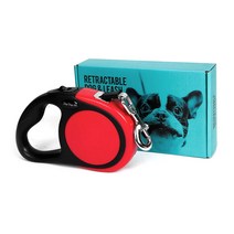 딩동펫 반려동물 원터치 컴포트 자동줄, 레드