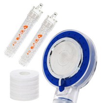 샤워플러스 SF900 NEW올인원 샤워기헤드 + 바디용 염소필터2p + 헤드용 녹물제거필터10p, 1세트