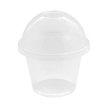 봄91 디저트컵 컵 + 뚜껑 돔형 타공 빙수타입 270ml, 100세트