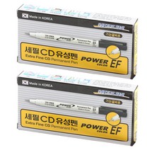 자바펜 CD 세필유성펜, 검정, 24개입