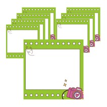 디자인매드 떡메모지 메모리 85 x 85 mm 100p, 06 그린, 8개입