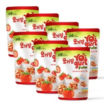 요거팜 무농약 쌀로 만든 스낵 30g, 딸기맛, 7개입
