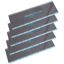 투영디자인 데스크 롱 위클리플래너 5p, 블루