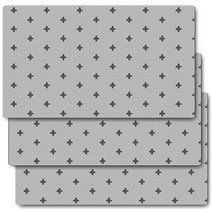 딩동펫 반려견 미끄럼방지 매트 3p, 앞면(크로스), 뒷면(그레이)