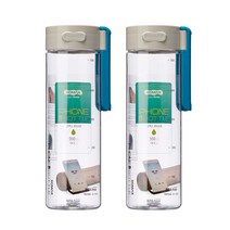 코멕스 폰앤보틀 트라이탄 물병 2p, 블루, 550ml