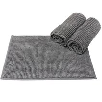 네이쳐리빙 모던데일 뽀송 욕실 발매트 3p, 그레이