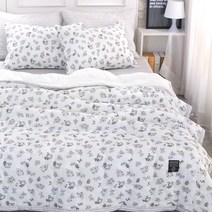 지베딩 셀린플라워 시어서커 여름이불, 블루