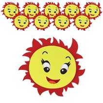 방긋방긋선샤인 종이환경구성 만들기재료 11.5x17cm, 혼합 색상, 10개입